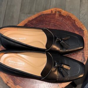 Easy Spirit Black Tassel Loafers